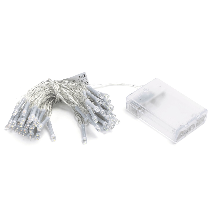 Aigostar - LED γιρλάντα 50xLED/3xAA 5,3m πολύχρωμη