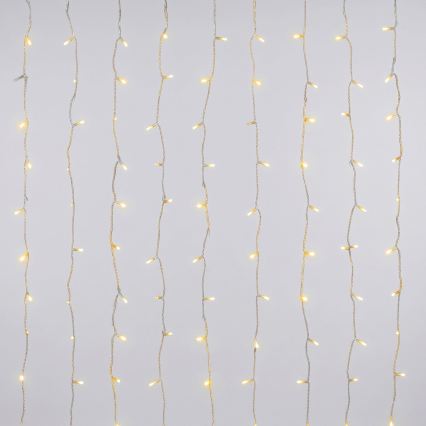 Aigostar - LED Εξωτερική χριστουγεννιάτικη γιρλάντα 372 LED / 8 λειτουργίες 3xAA 6x1,2m IP44 ζεστό λευκό