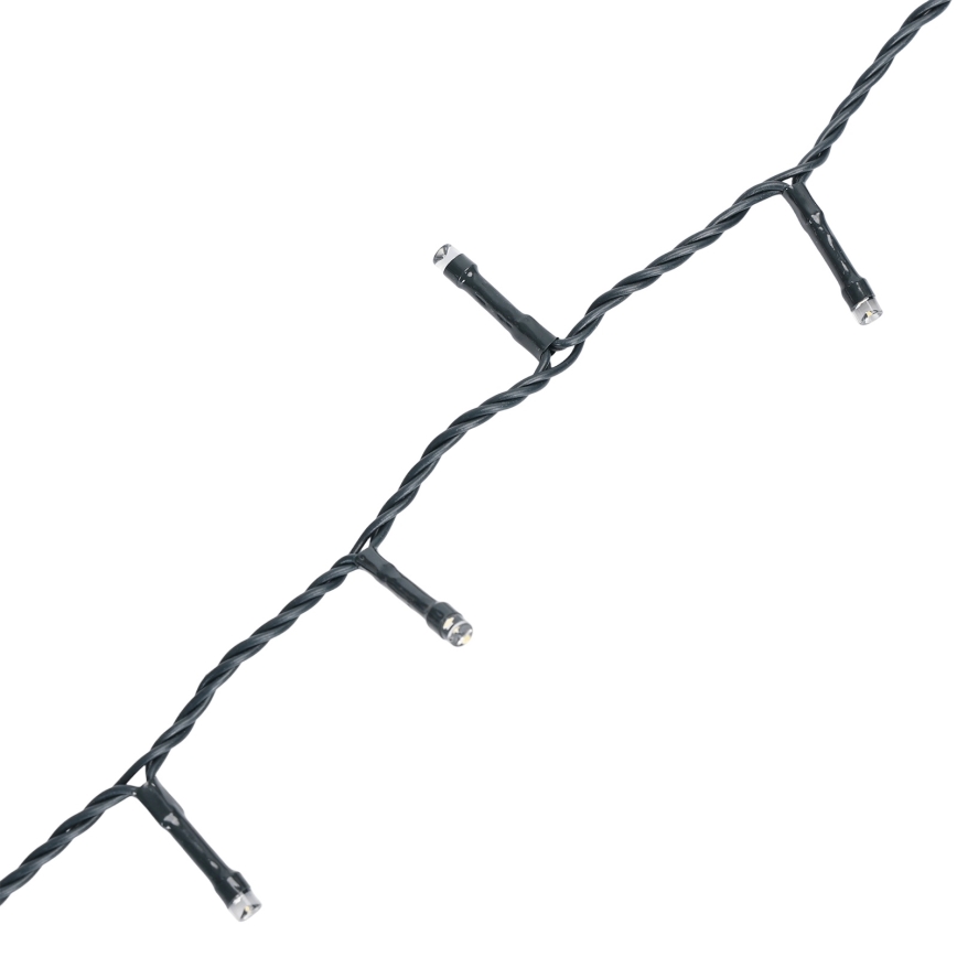 Aigostar - Εξωτερική LED αλυσίδα 500xLED/8 λειτουργίες 4xAA 25,3 m IP44 θερμό λευκό