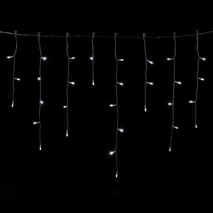 Aigostar - LED χριστουγεννιάτικα φωτάκια για εξωτερικούς χώρους 300xLED/8 λειτουργίες 3xAA 18x0,6 m IP44 ψυχρό λευκό