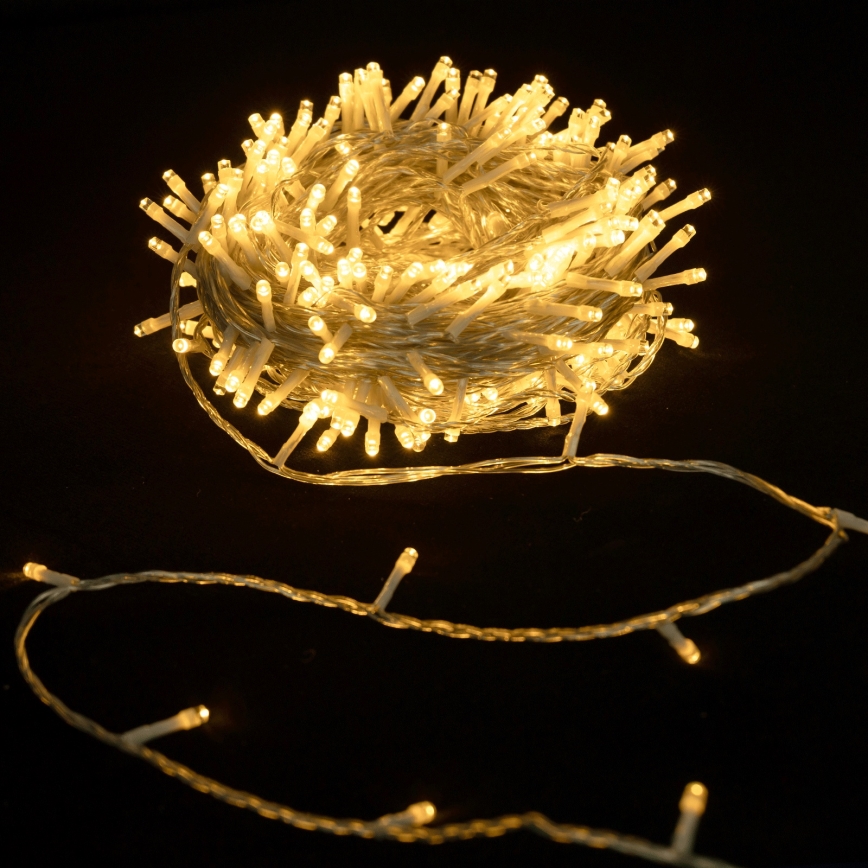 Aigostar - LED Γιρλάντα Εξωτερικού Χώρου για Χριστούγεννα 400xLED/8 λειτουργίες 20m IP44 ζεστό λευκό