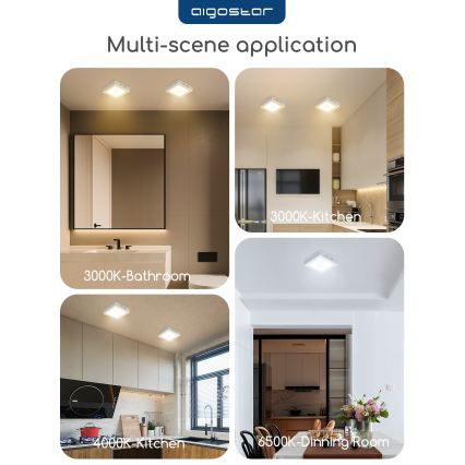 Aigostar - LED επιφανειακό φωτιστικό οροφής LED/18W/230V 4000K 22,6x22,6 cm λευκό
