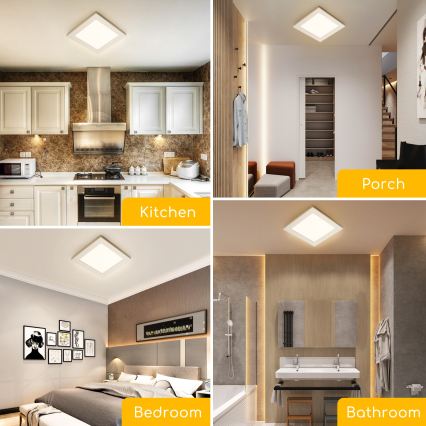 Aigostar - LED επιφανειακό φωτιστικό οροφής LED/6W/230V 4000K 12,2x12,2 cm λευκό