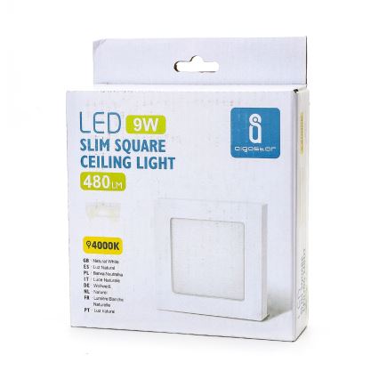 Aigostar - LED επιφανειακό φωτιστικό οροφής LED/9W/230V 4000K 12,2x12,2 cm λευκό