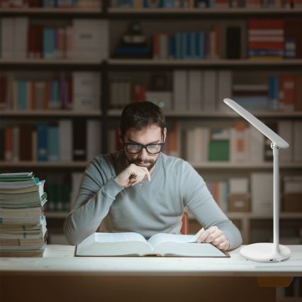 Aigostar - Ρυθμιζόμενο LED επιτραπέζιο φωτιστικό με επαναφορτιζόμενη μπαταρία, αφής LED/3W/5V 2700/4000/6500K 1800 mAh