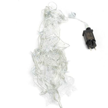 Aigostar - LED εξωτερική γιρλάντα 120xLED/8 λειτουργίες 3x0,7m IP44 ψυχρό λευκό + τηλεχειριστήριο