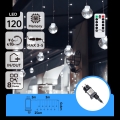 Aigostar - LED Εξωτερικά Χριστουγεννιάτικα Φωτάκια 120xLED/8 λειτουργίες 3x0,6m IP44 ψυχρό λευκό + τηλεχειριστήριο