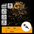 Aigostar - LED εξωτερικά χριστουγεννιάτικα φωτάκια 200xLED/8 λειτουργίες 8m IP44 θερμό λευκό
