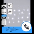 Aigostar - LED εξωτερικά χριστουγεννιάτικα φωτάκια 200xLED 8x0,4m IP44 ψυχρό λευκό