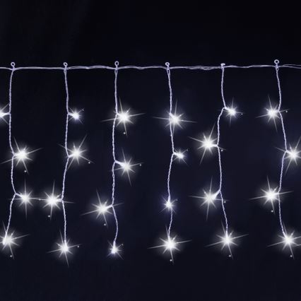 Aigostar - LED εξωτερικά χριστουγεννιάτικα φωτάκια 200xLED 8x0,4m IP44 ψυχρό λευκό