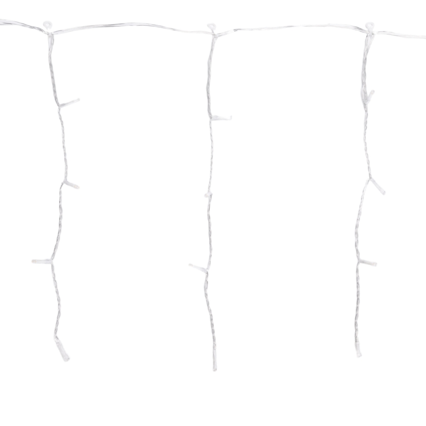 Aigostar - LED Εξωτερική  γιρλάντα 100xLED/8 λειτουργίες 5x0,4m IP44 ζεστό λευκό