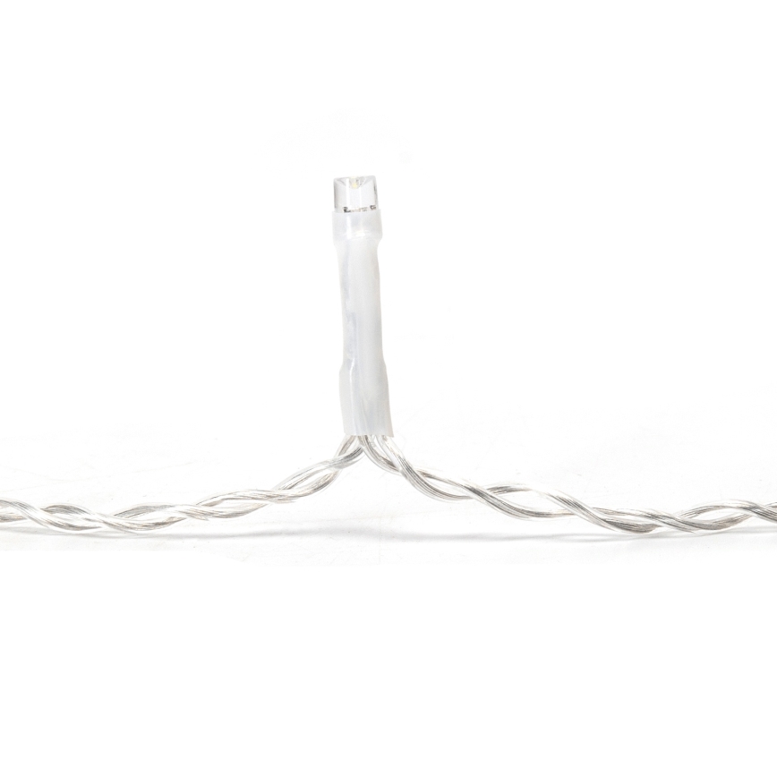 Aigostar - LED εξωτερική γιρλάντα 100xLED/8 λειτουργίες 5x0,4m IP44 ψυχρό λευκό