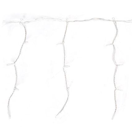 Aigostar - LED εξωτερική γιρλάντα 100xLED/8 λειτουργίες 5x0,4m IP44 ψυχρό λευκό