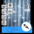 Aigostar - LED εξωτερική γιρλάντα 120xLED/8 λειτουργίες 3x0,7m IP44 ψυχρό λευκό + τηλεχειριστήριο