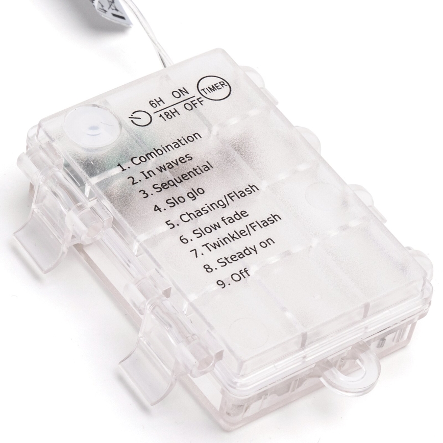 Aigostar - LED εξωτερική γιρλάντα 150xLED/8 λειτουργίες 15,3m IP44 ψυχρό λευκό