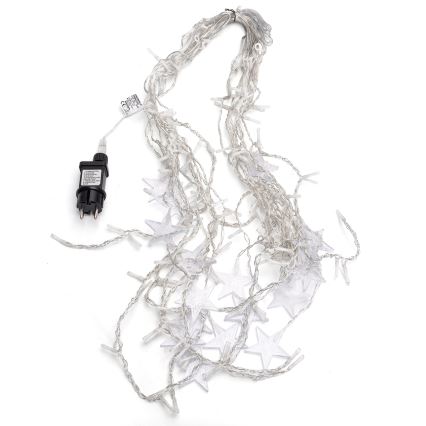 Aigostar - Εξωτερική γιρλάντα LED 168xLED/8 λειτουργίες 3x1,5m IP44 θερμό λευκό αστέρια