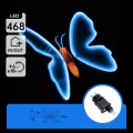 Aigostar - LED Εξωτερική Διακόσμηση 468xLED 75 cm IP44 πεταλούδα/μπλε