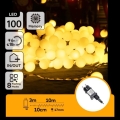 Aigostar - LED εξωτερική διακοσμητική γιρλάντα 100xLED/8 λειτουργιών 10m IP44 ζεστό λευκό