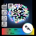 Aigostar - LED εξωτερική διακοσμητική γιρλάντα 100xLED/8 λειτουργίες 10 m IP44 πολύχρωμη
