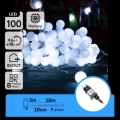 Aigostar - LED Εξωτερική διακοσμητική γιρλάντα 100xLED/8 λειτουργίες 10m IP44 ψυχρό λευκό