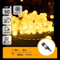 Aigostar - LED Εξωτερική διακοσμητική γιρλάντα 50xLED/8 λειτουργίες 5 m IP44 θερμό λευκό