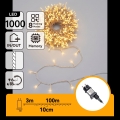 Aigostar - LED Εξωτερική χριστουγεννιάτικη γιρλάντα 1000xLED/8 λειτουργίες 103m IP44 θερμό λευκό