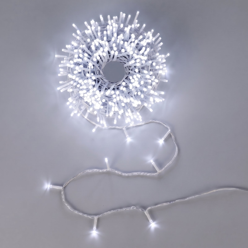 Aigostar - LED εξωτερική χριστουγεννιάτικη γιρλάντα 100xLED 10,3m IP44 ψυχρό λευκό