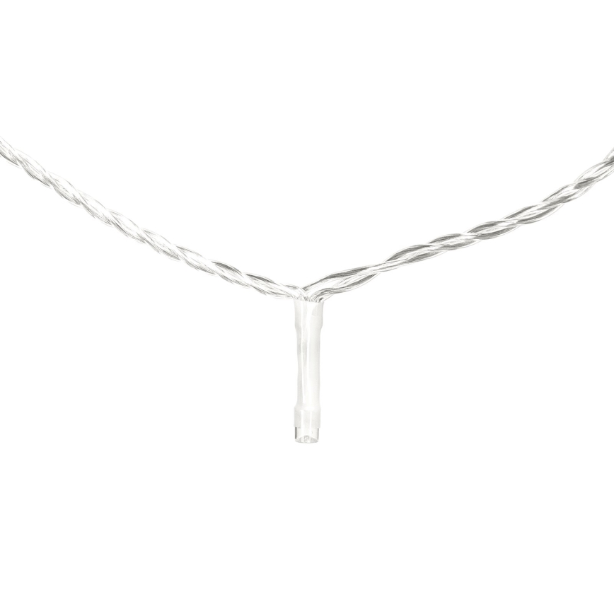 Aigostar - LED εξωτερική χριστουγεννιάτικη γιρλάντα 100xLED/8 λειτουργίες 13m IP44 ψυχρό λευκό