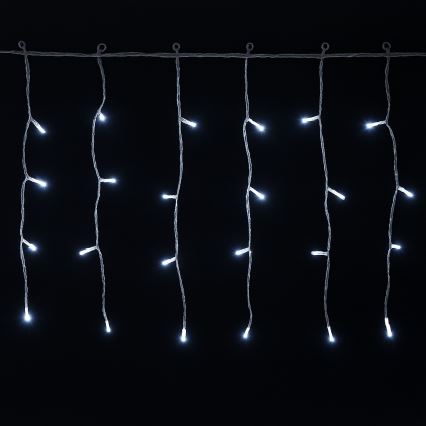 Aigostar - LED Εξωτερική χριστουγεννιάτικη γιρλάντα 100xLED/8 λειτουργίες 5x0,4m IP44 ψυχρό λευκό