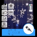 Aigostar - LED Εξωτερική χριστουγεννιάτικη γιρλάντα 120xLED/6W/230V/8 λειτουργίες 3x0,6m IP44 ψυχρό λευκό + τηλεχειριστήριο
