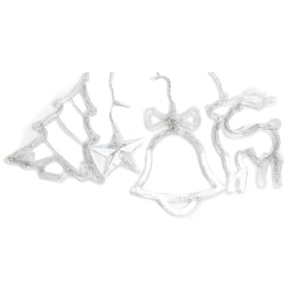 Aigostar - LED Εξωτερική Χριστουγεννιάτικη Γιρλάντα 120 LED / 8 λειτουργίες, 3 x 0,6 m, IP44, ψυχρό λευκό + τηλεχειριστήριο