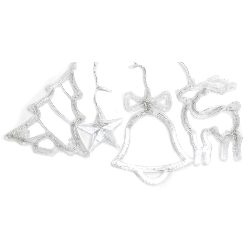 Aigostar - LED Εξωτερική Χριστουγεννιάτικη Γιρλάντα 120 LED / 8 λειτουργίες, 3 x 0,6 m, IP44, ψυχρό λευκό + τηλεχειριστήριο