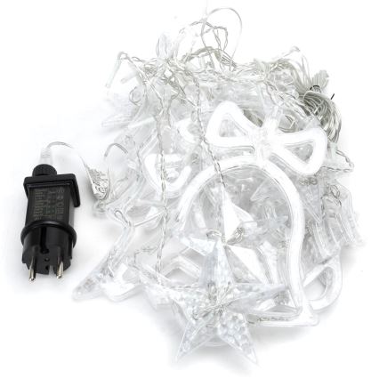 Aigostar - LED Εξωτερική Χριστουγεννιάτικη Γιρλάντα 120 LED / 8 λειτουργίες, 3 x 0,6 m, IP44, ψυχρό λευκό + τηλεχειριστήριο