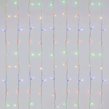 Aigostar - LED εξωτερική χριστουγεννιάτικη γιρλάντα 120xLED/8 λειτουργίες 3xAA 3,9x1,2m IP44 πολύχρωμο