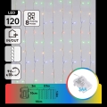 Aigostar - LED εξωτερική χριστουγεννιάτικη γιρλάντα 120xLED/8 λειτουργίες 3xAA 3,9x1,2m IP44 πολύχρωμο