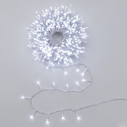 Aigostar - LED εξωτερική χριστουγεννιάτικη γιρλάντα 150xLED/8 λειτουργίες 10,3m IP44 ψυχρό λευκό