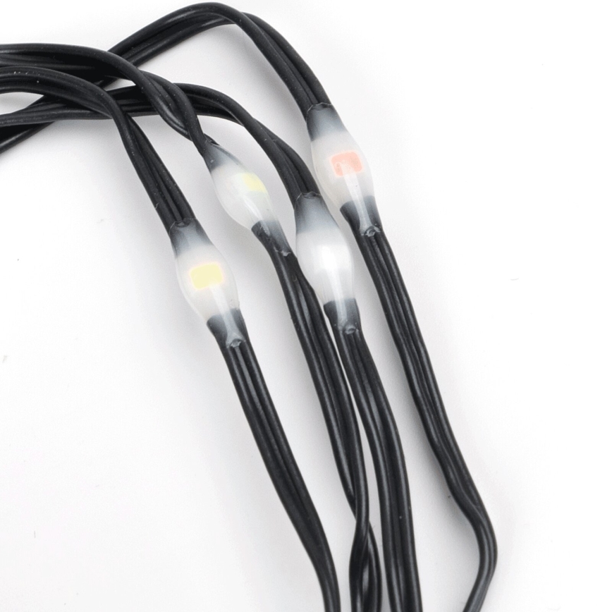 Aigostar -LED Εξωτερική χριστουγεννιάτικη γιρλάντα 150xLED/8 λειτουργίες 3xAA 15,3m IP44 πολύχρωμη