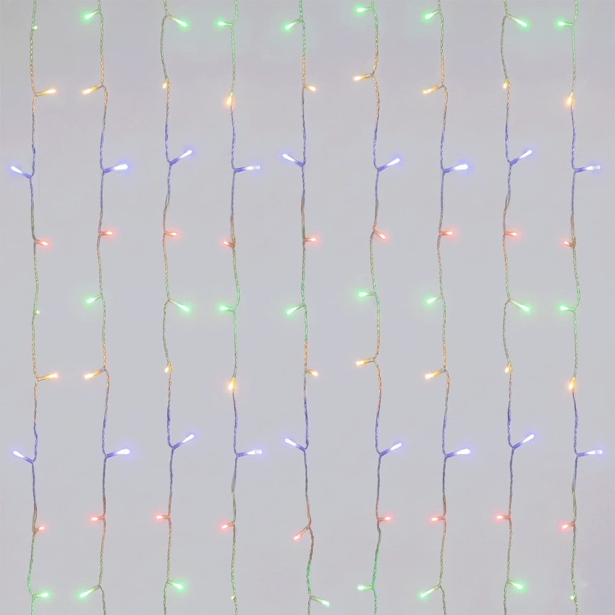 Aigostar - LED εξωτερική χριστουγεννιάτικη γιρλάντα 156xLED/8 λειτουργίες 4,2x1,2m IP44 πολύχρωμη