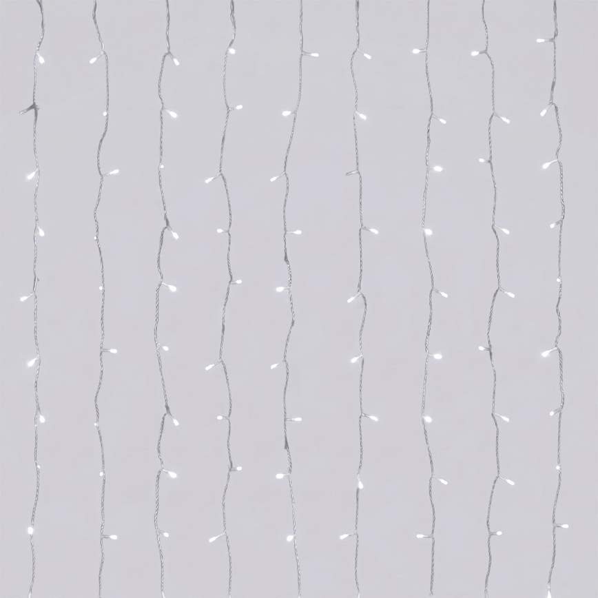 Aigostar - LED εξωτερική χριστουγεννιάτικη γιρλάντα 156xLED/8 λειτουργίες 4,2x1,2m IP44 ψυχρό λευκό