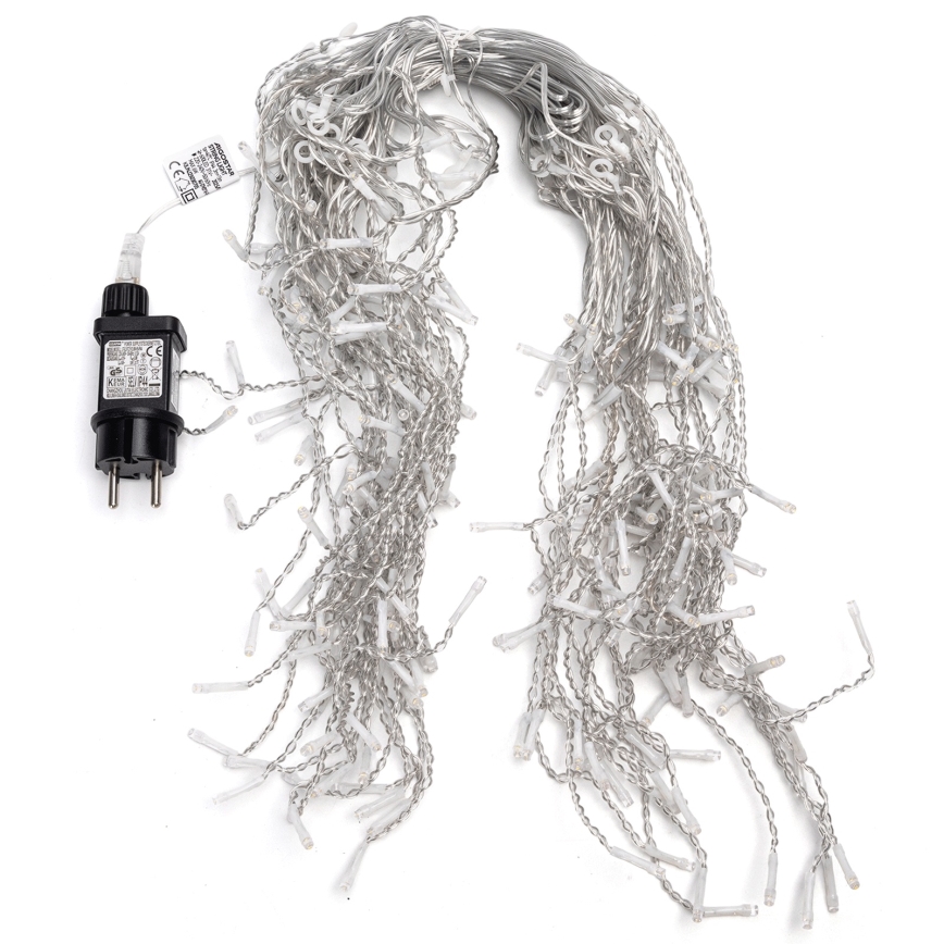 Aigostar - LED Εξωτερική γιρλάντα 200xLED/8 λειτουργίες 10x0,4m IP44 ζεστό λευκό