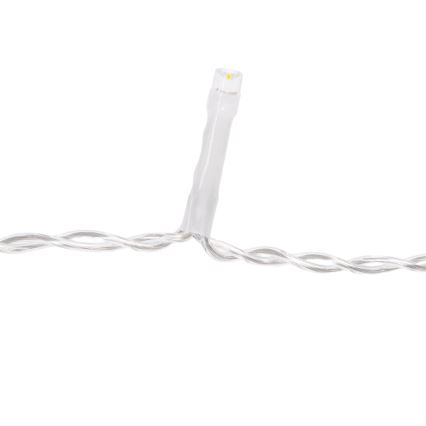 Aigostar - LED Εξωτερική γιρλάντα 200xLED/8 λειτουργίες 10x0,4m IP44 ζεστό λευκό