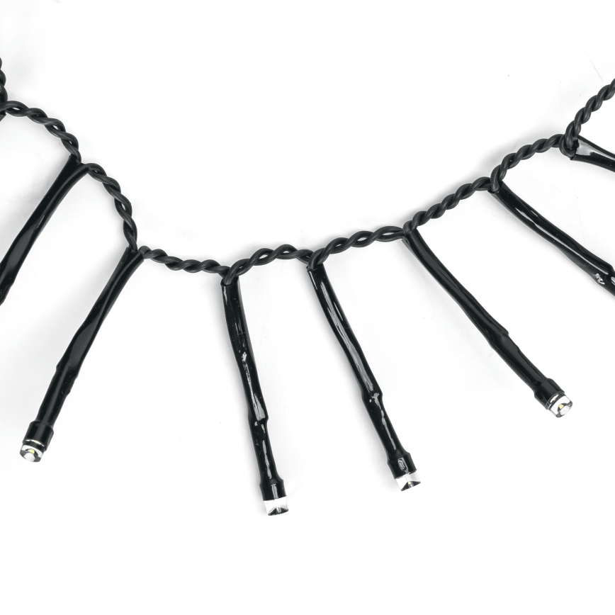 Aigostar - LED γιρλάντα εξωτερικού χώρου 200xLED/8 λειτουργίες 3xAA 5,3 m IP44 ψυχρό λευκό