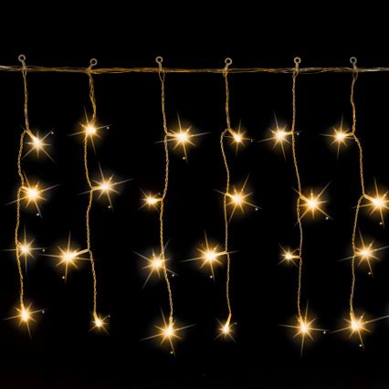 Aigostar - LED Εξωτερική χριστουγεννιάτικη γιρλάντα 200xLED 8x0,4m IP44 θερμό λευκό