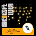 Aigostar - LED Εξωτερική Χριστουγεννιάτικη Γιρλάντα 200xLED 8x0,6m IP44 θερμό λευκό