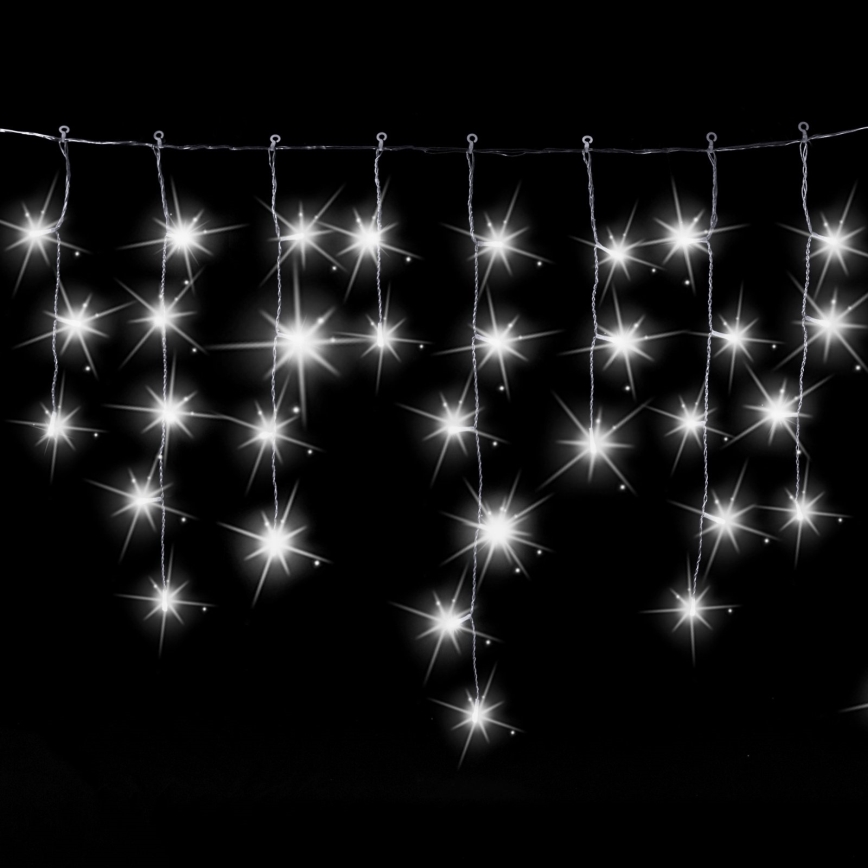 Aigostar - LED εξωτερική χριστουγεννιάτικη γιρλάντα 200xLED 8x0,6m IP44 ψυχρό λευκό