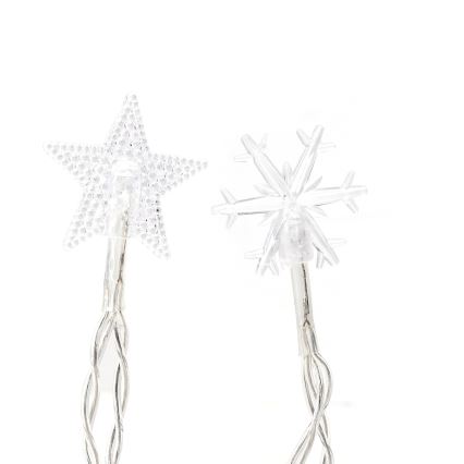 Aigostar - LED γιρλάντα εξωτερικού χώρου 25xLED/8 λειτουργίες 3xAA 2,5 m IP44 ψυχρό λευκό