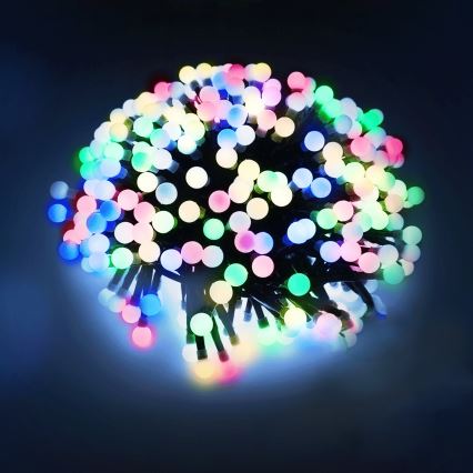 Aigostar - LED Εξωτερική χριστουγεννιάτικη γιρλάντα 25xLED/8 λειτουργίες 3xAA 2,8m IP44 πολύχρωμη