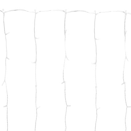 Aigostar - LED εξωτερική χριστουγεννιάτικη γιρλάντα 288xLED/8 λειτουργίες 1,5x1,8m IP44 ψυχρό λευκό