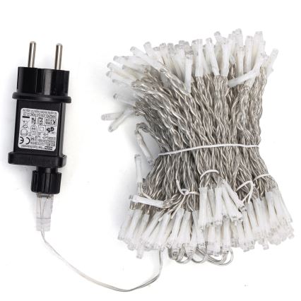 Aigostar - LED εξωτερική χριστουγεννιάτικη γιρλάντα 288xLED/8 λειτουργίες 1,5x1,8m IP44 ψυχρό λευκό