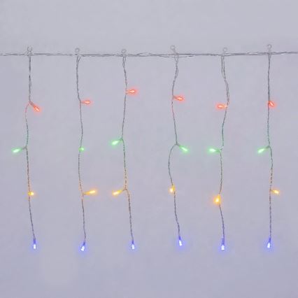 Aigostar - LED εξωτερική χριστουγεννιάτικη γιρλάντα 300xLED/8 λειτουργίες 18x0,4m IP44 πολύχρωμη